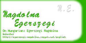 magdolna egerszegi business card